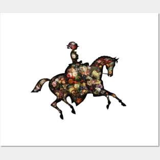 Vintage horse, Vintage woman Riding A Horse, Rider lady silhouette Posters and Art